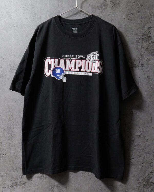 Reebok NEW YORK GIANTS SUPER BOWL XLII CHAMPIONS Tシャツ