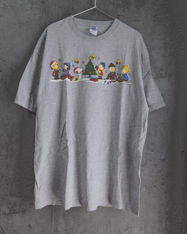 PEANUTS スヌーピー クリスマスプリントTシャツ