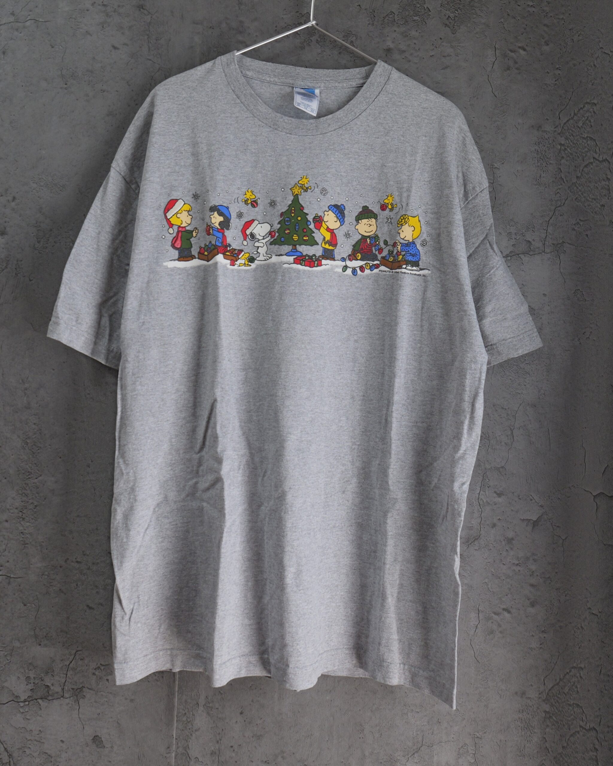 PEANUTS スヌーピー クリスマスプリントTシャツ
