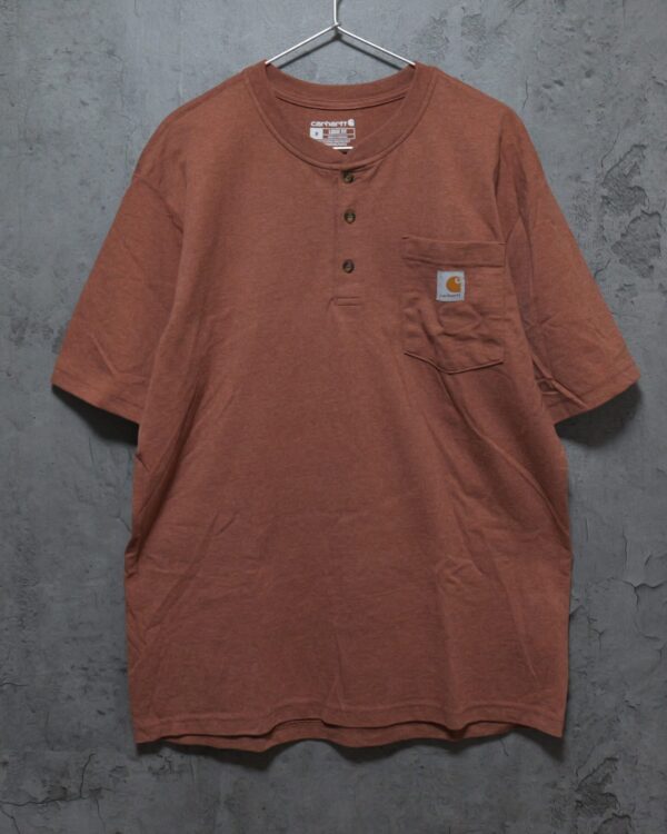 Carhartt ヘンリーネック ポケットTシャツ